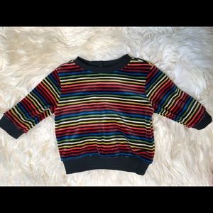 Gymboree rainbow velvet sweater! 0-3 months NEW